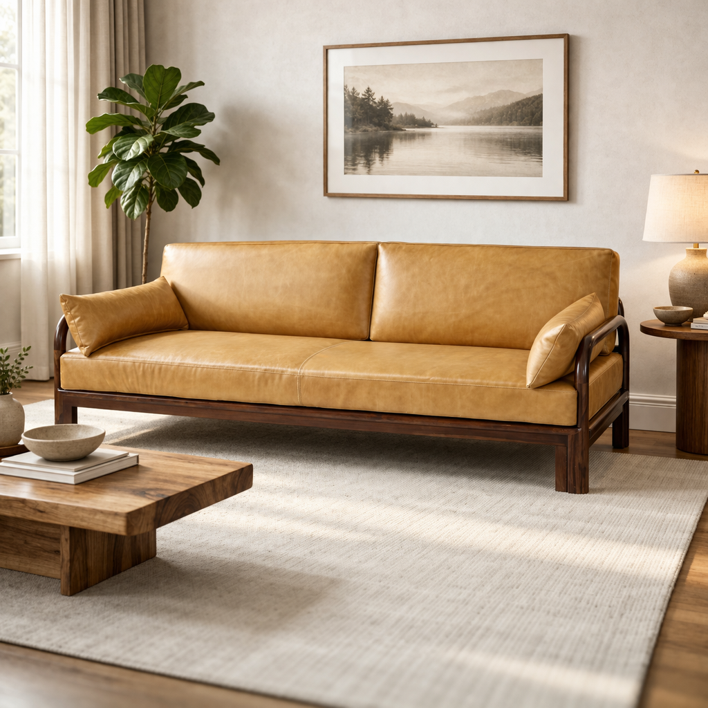Milan leather Sofa - Image 3