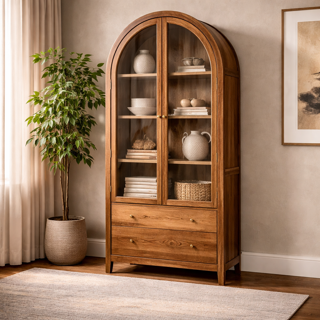 Deven acacia wood display case - Image 3