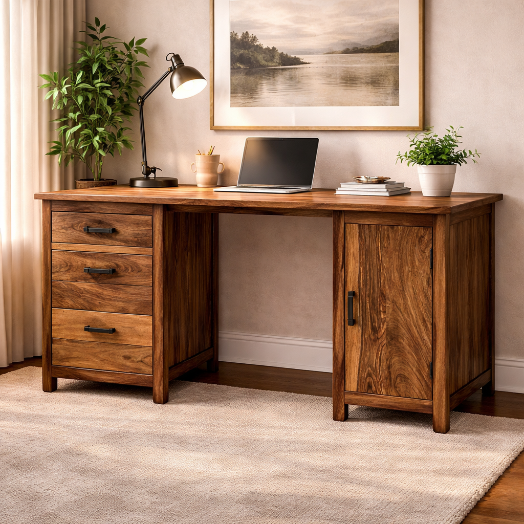 Amer Sheesham Wood Study - Image 3