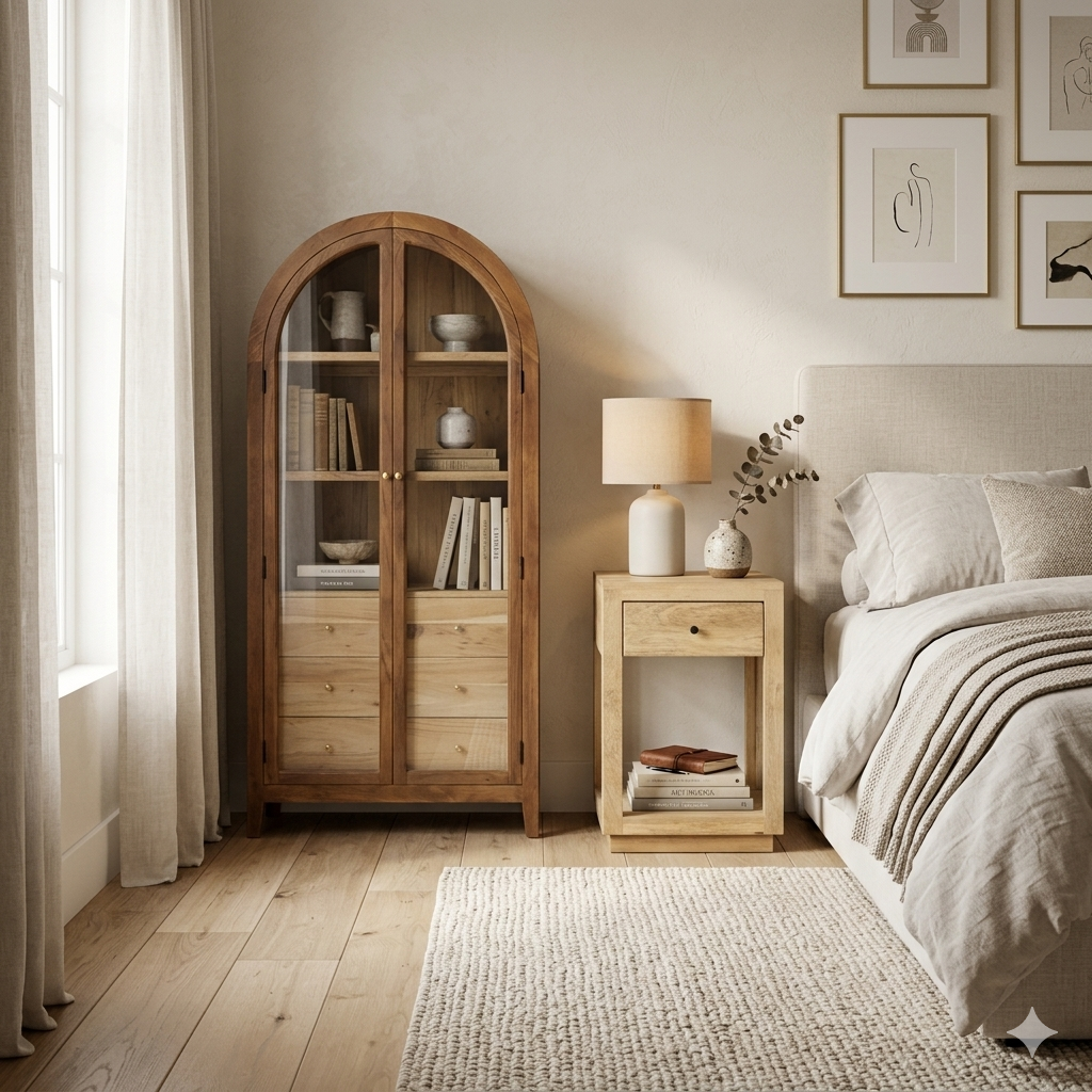 Deven acacia wood display case - Image 2