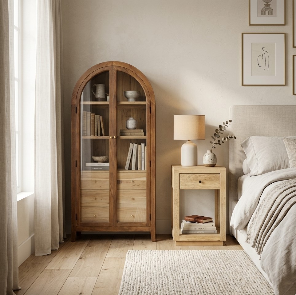 Vanessa acacia wood display case - Image 2