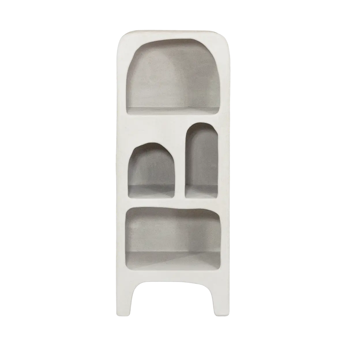 Danny white concrete-effect wooden bookcase - Image 3