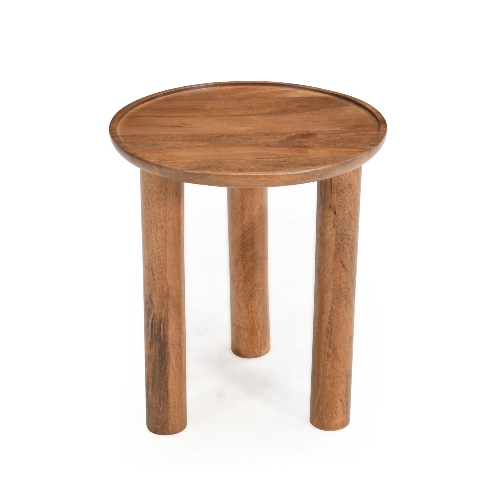 Lama Premium Solid Wood End Table Teak Finish - Image 6