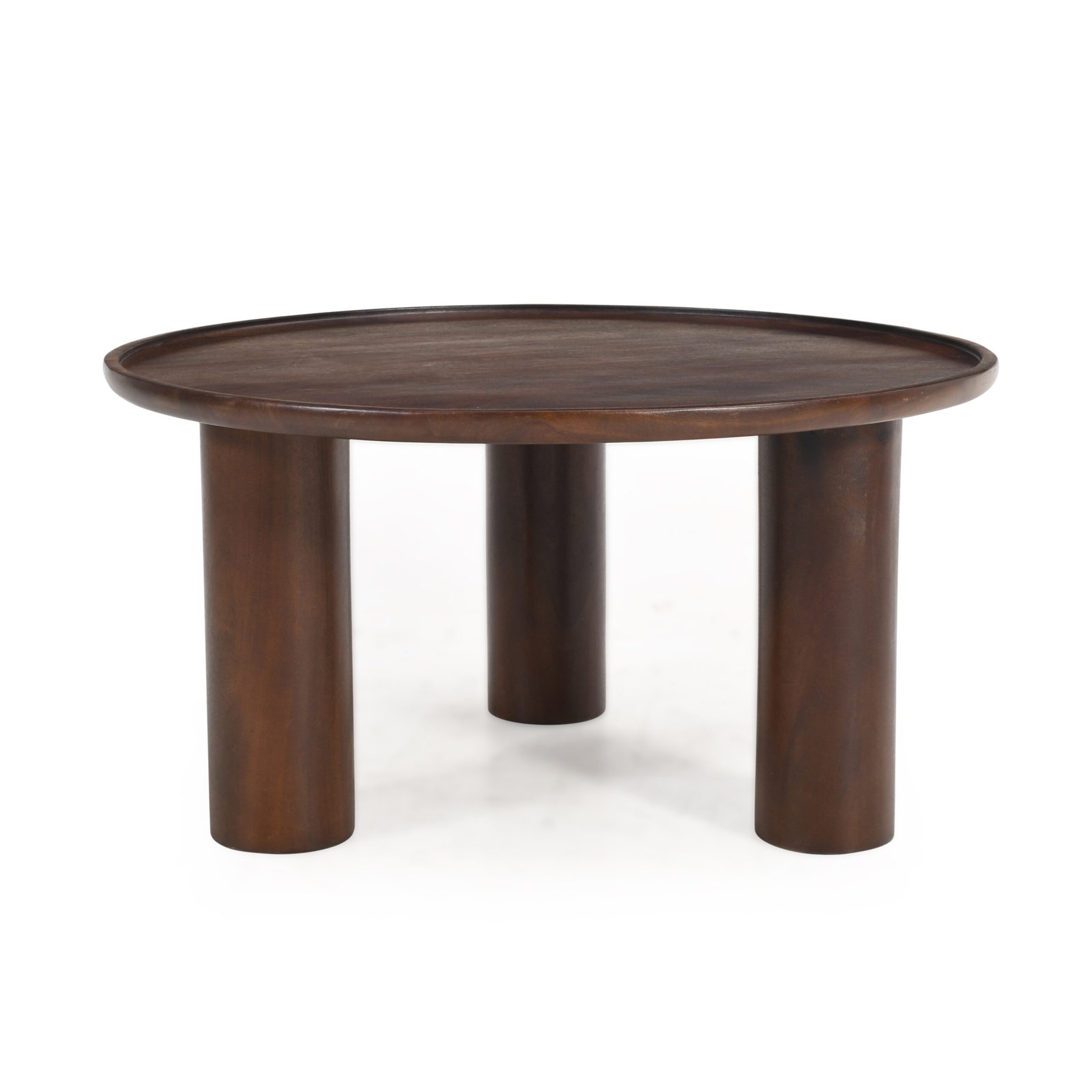 Lama Premium Solid Wood Coffee Table Walnut Finish - Image 4