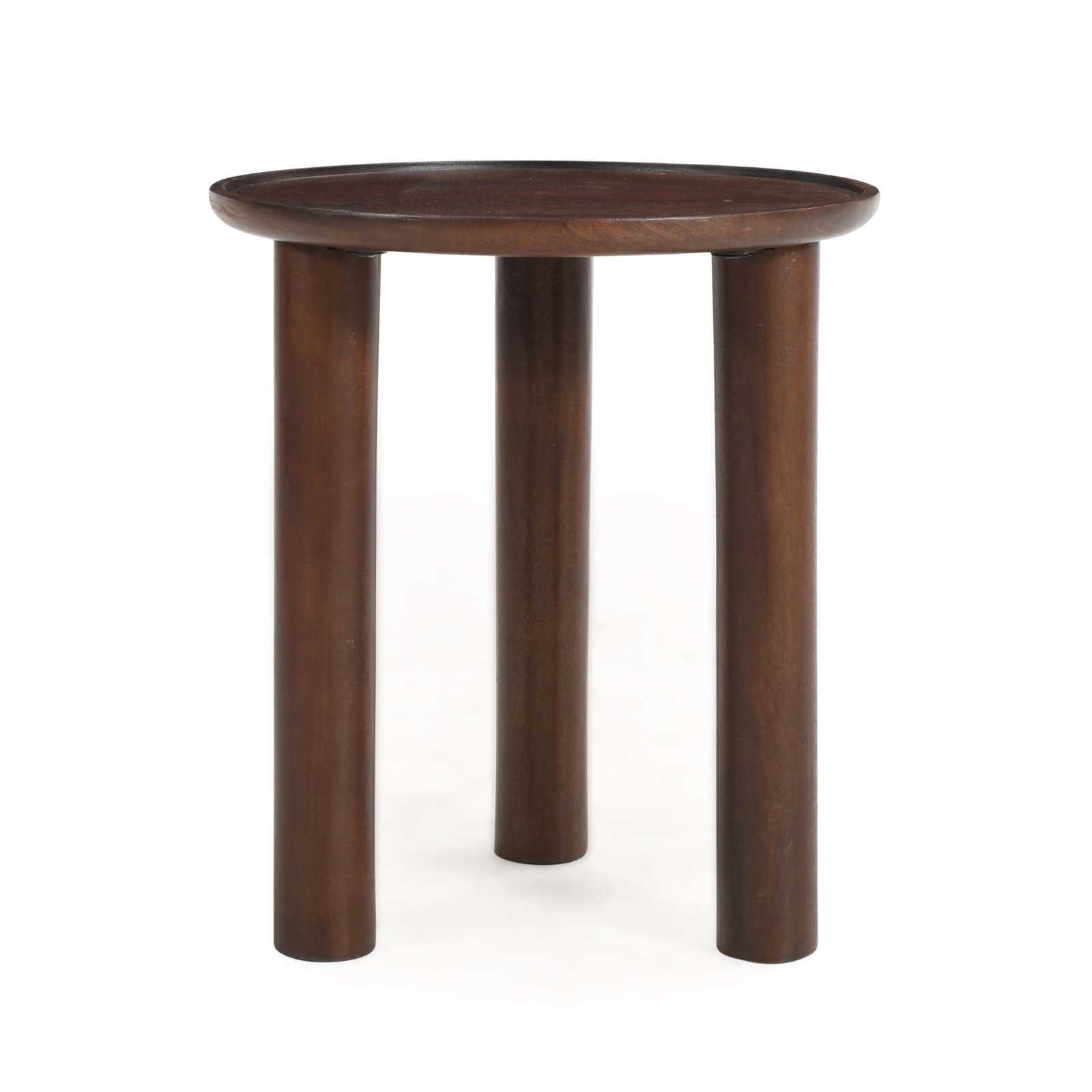 Lama Premium Solid Wood End Table Walnut Finish - Image 5