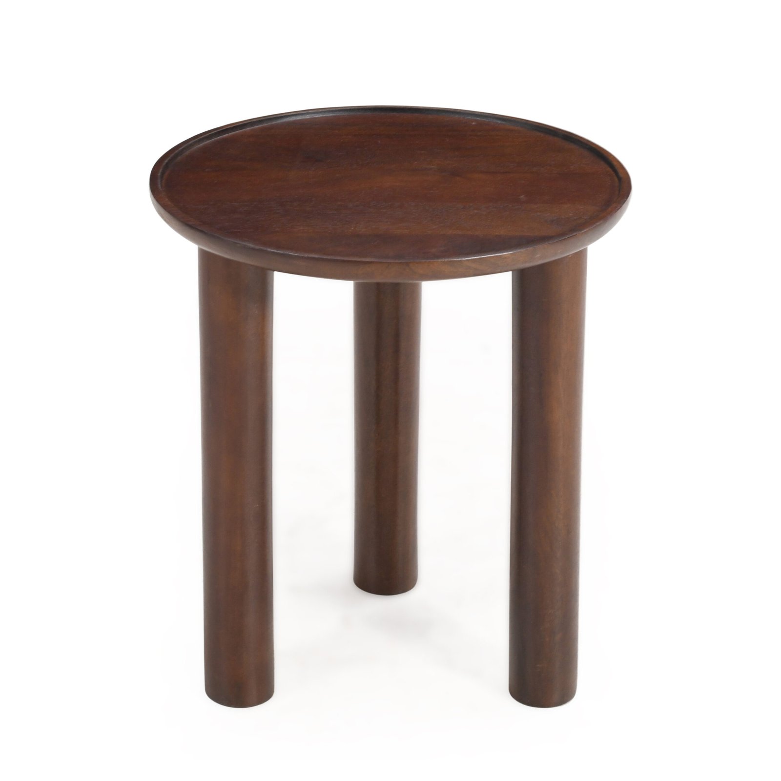 Lama Premium Solid Wood End Table Walnut Finish - Image 6