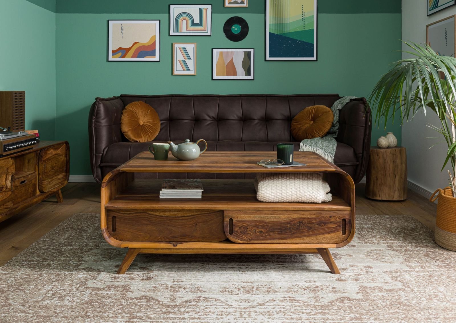 Corbett Sheesham Wood Coffee Table #07