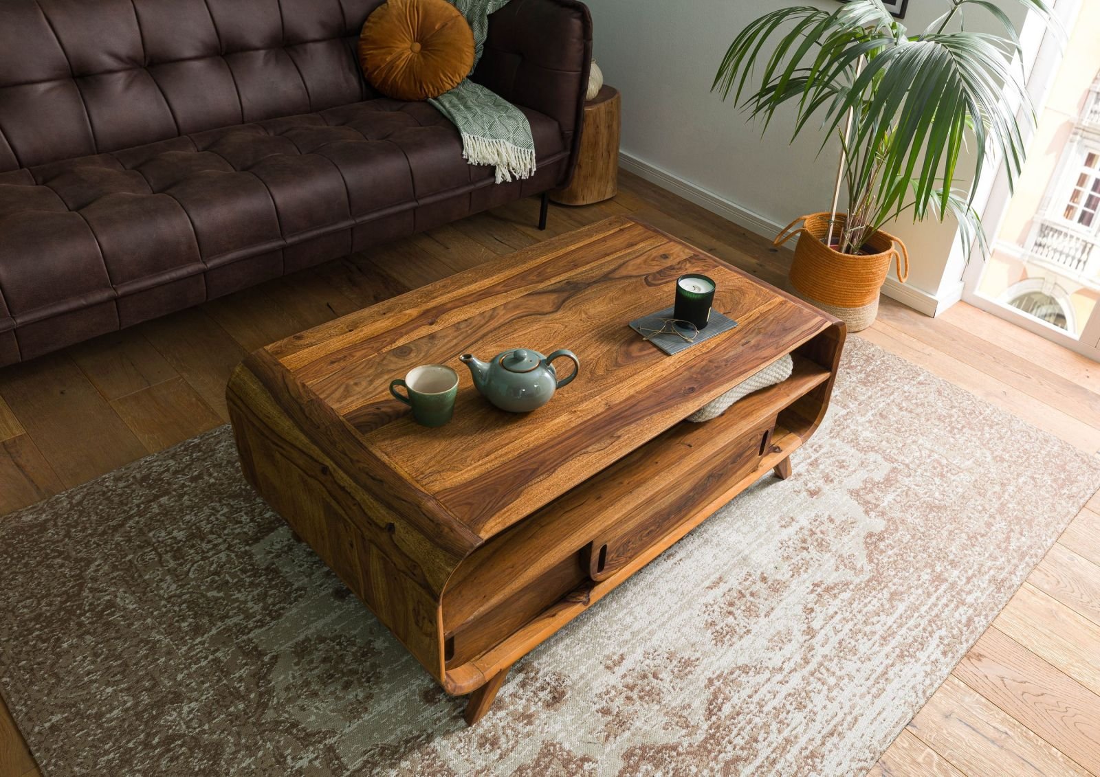 Corbett Sheesham Wood Coffee Table #07 - Image 2
