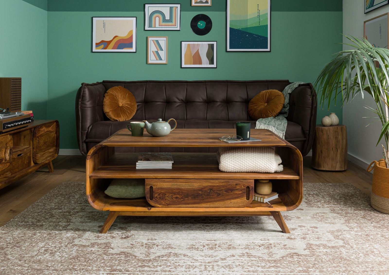 Corbett Sheesham Wood Coffee Table #07 - Image 4