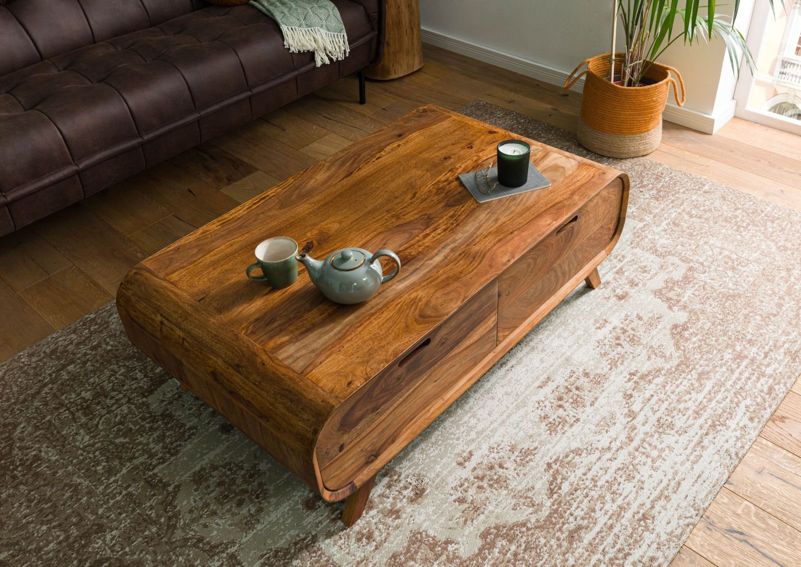 Corbett Sheesham Wood Coffee Table #04 - Image 2
