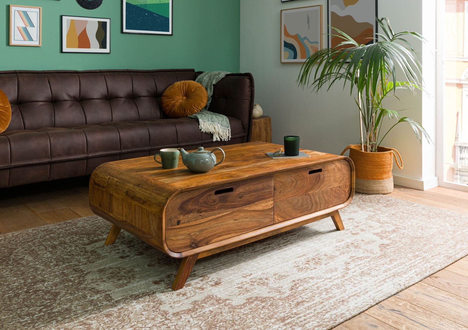 Corbett Sheesham Wood Coffee Table #04 - Image 3
