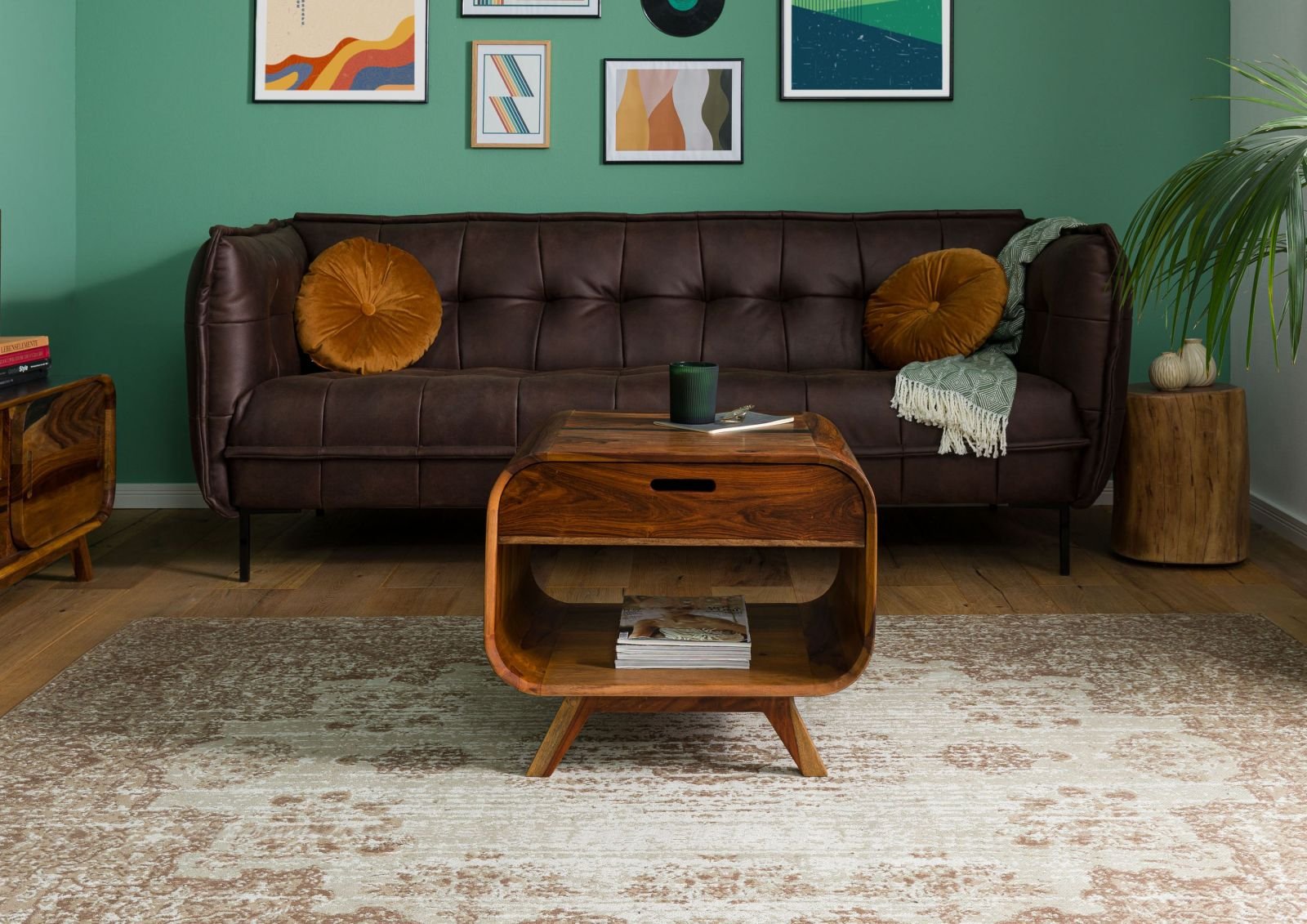 Corbett Sheesham Wood Coffee Table #15