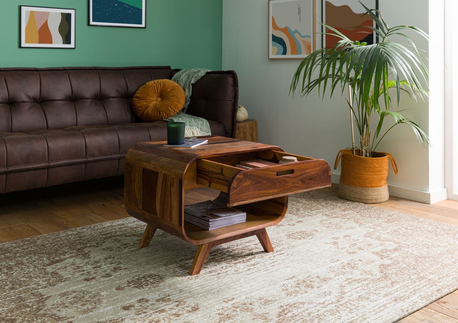 Corbett Sheesham Wood Coffee Table #15 - Image 4