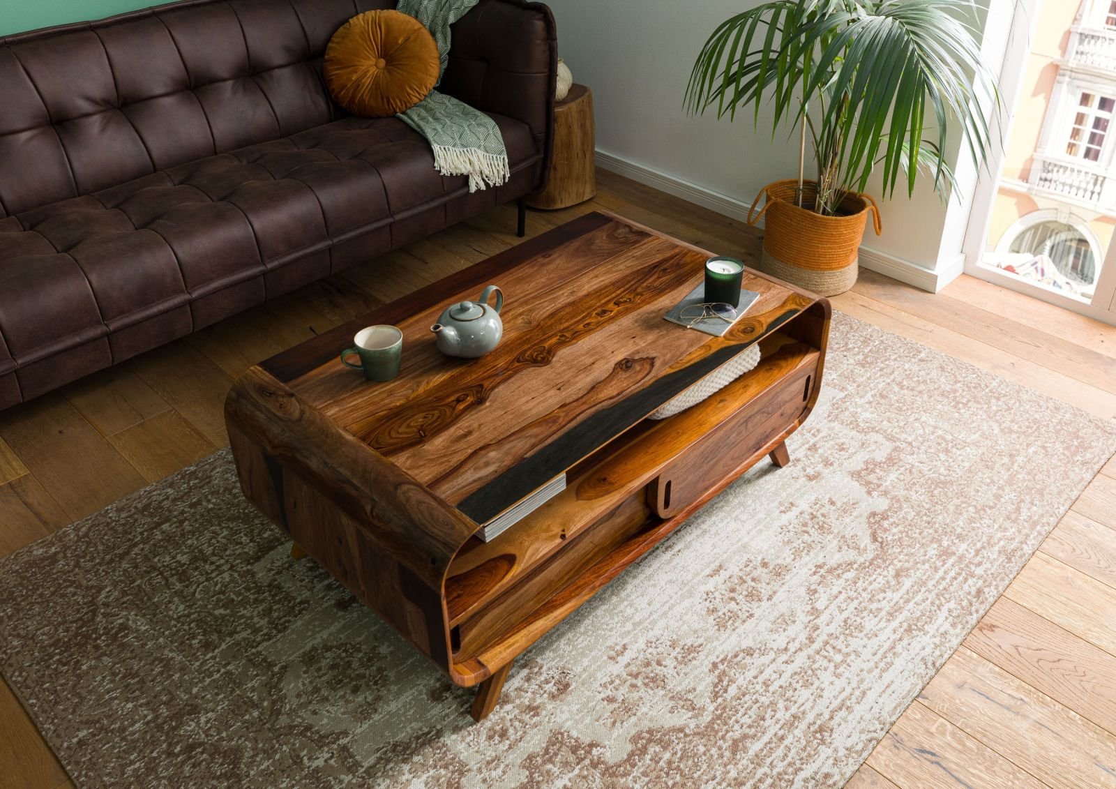 Corbett Sheesham Wood Coffee Table #03 - Image 2