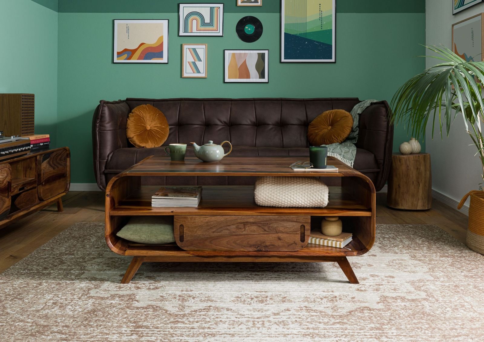 Corbett Sheesham Wood Coffee Table #03 - Image 4