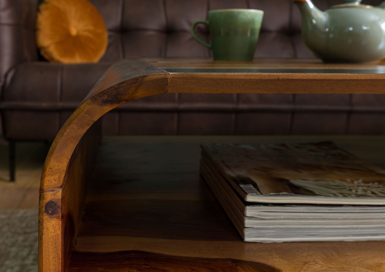 Corbett Sheesham Wood Coffee Table #03 - Image 6