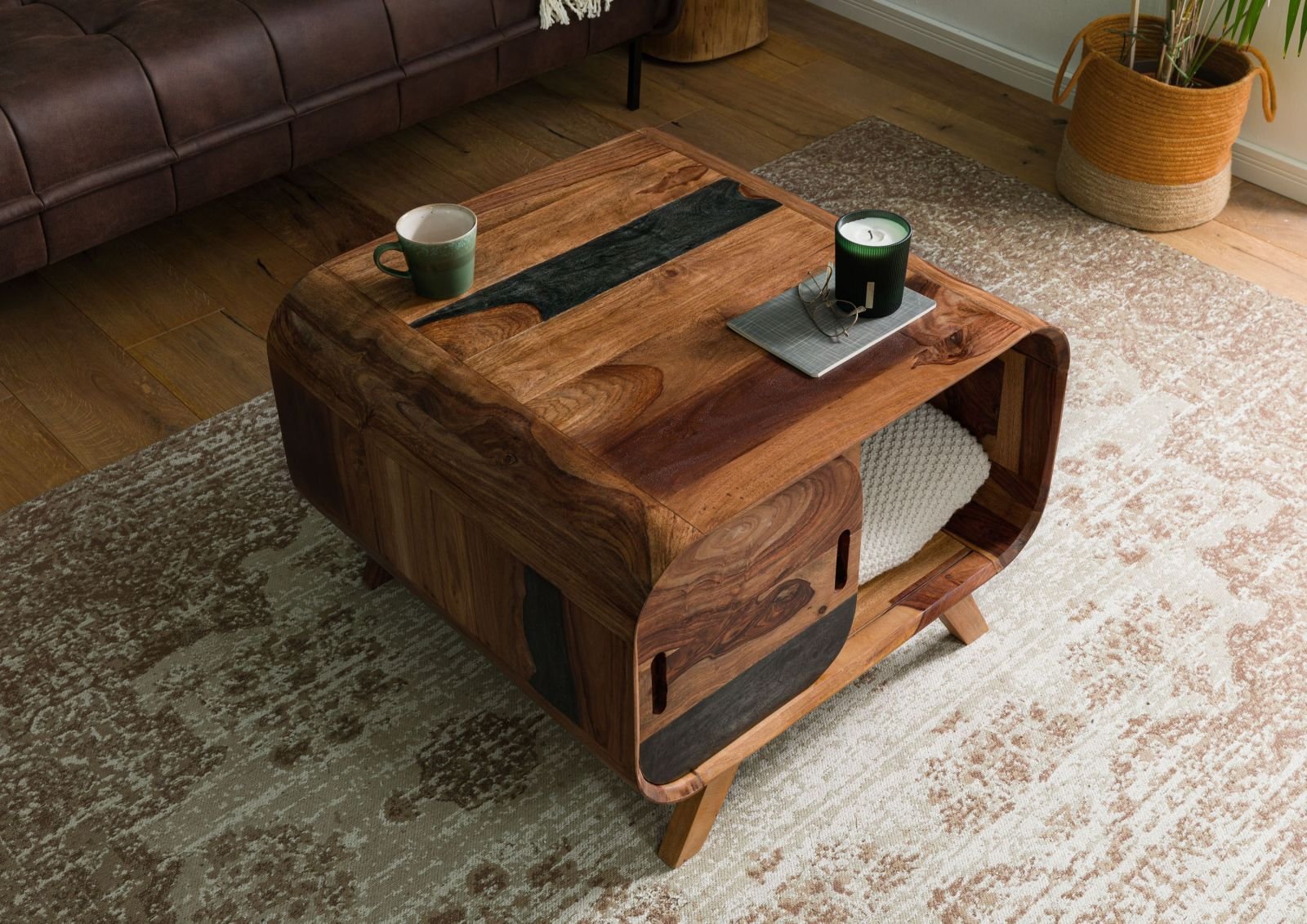 Corbett Sheesham Wood Coffee Table #02 - Image 3