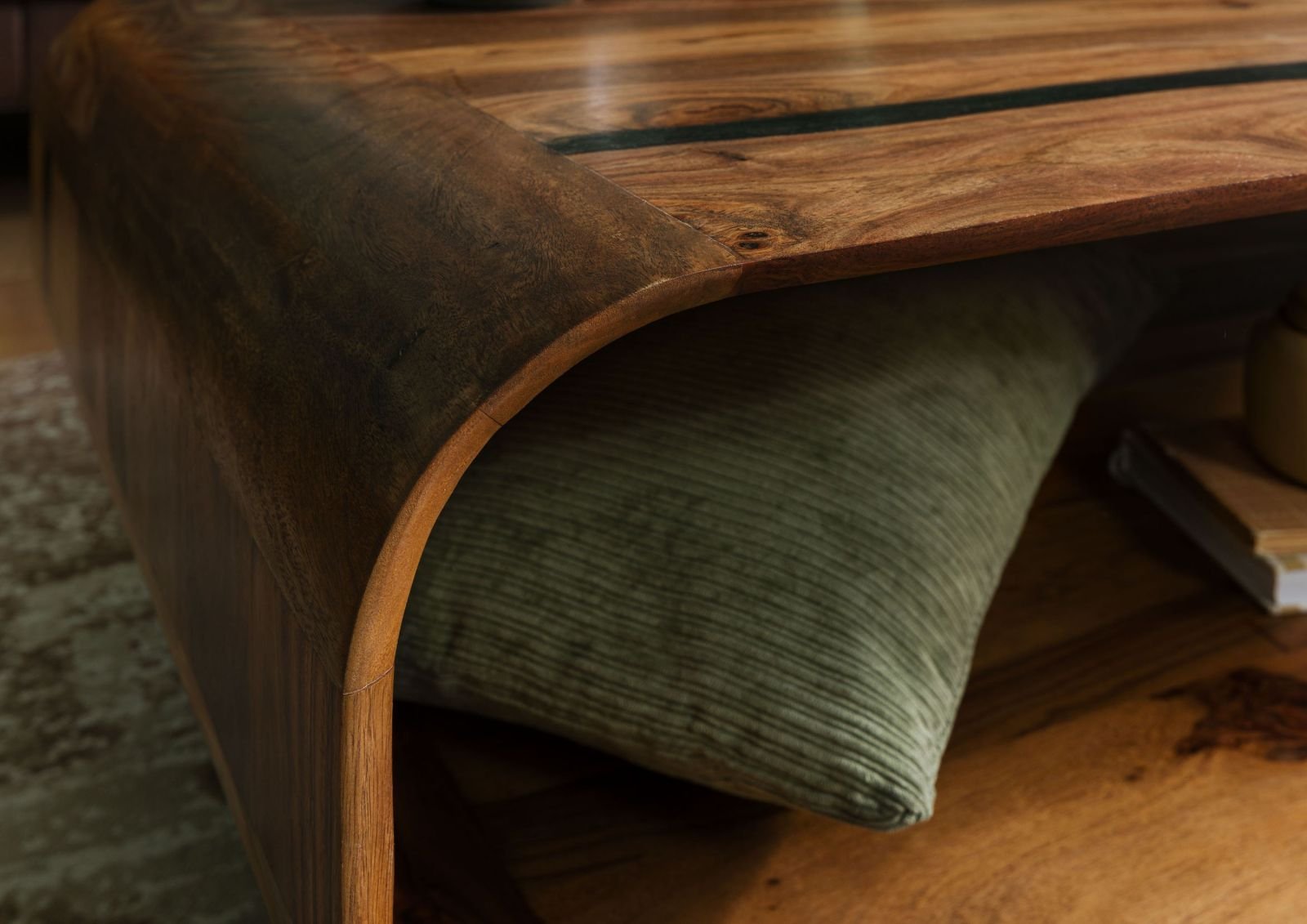 Corbett Sheesham Wood Coffee Table - Image 6