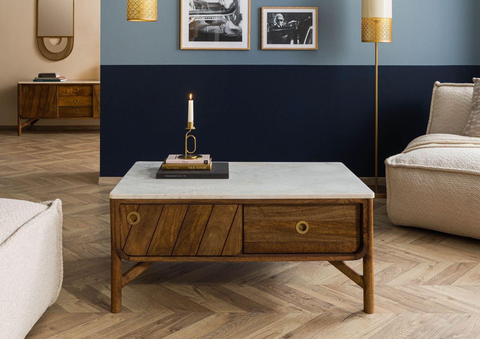 Darien Mango Wood Coffee Table #02