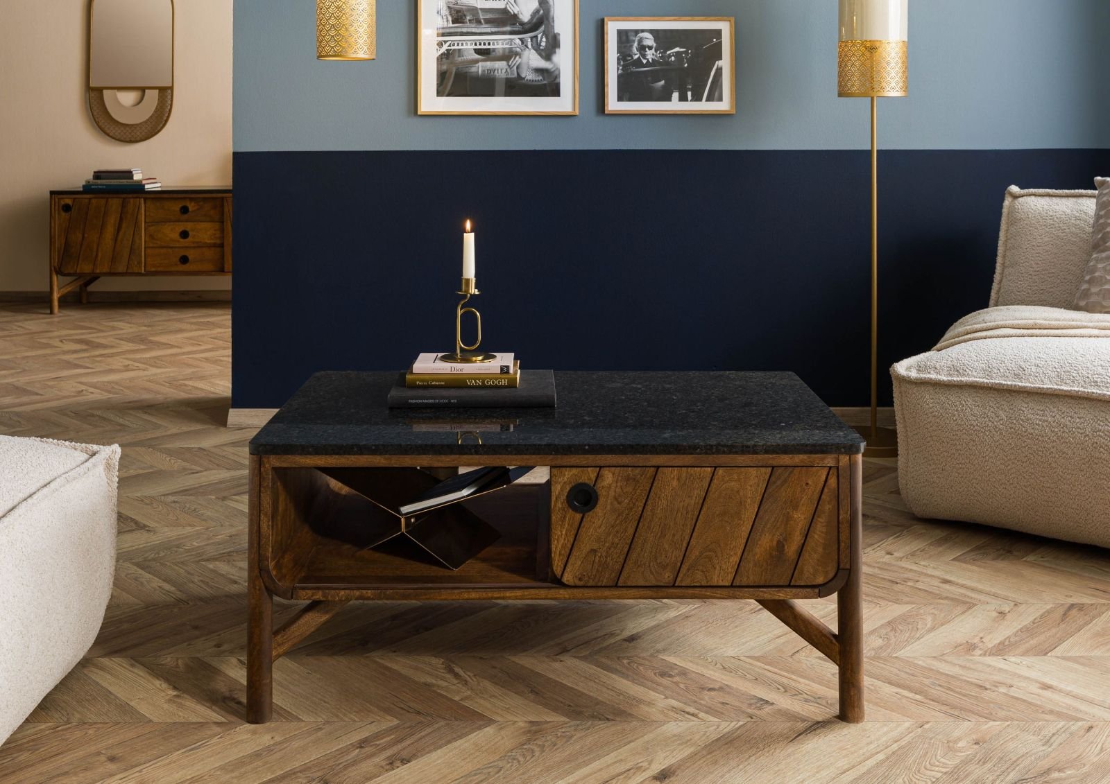 Darien Mango Wood Coffee Table - Image 5
