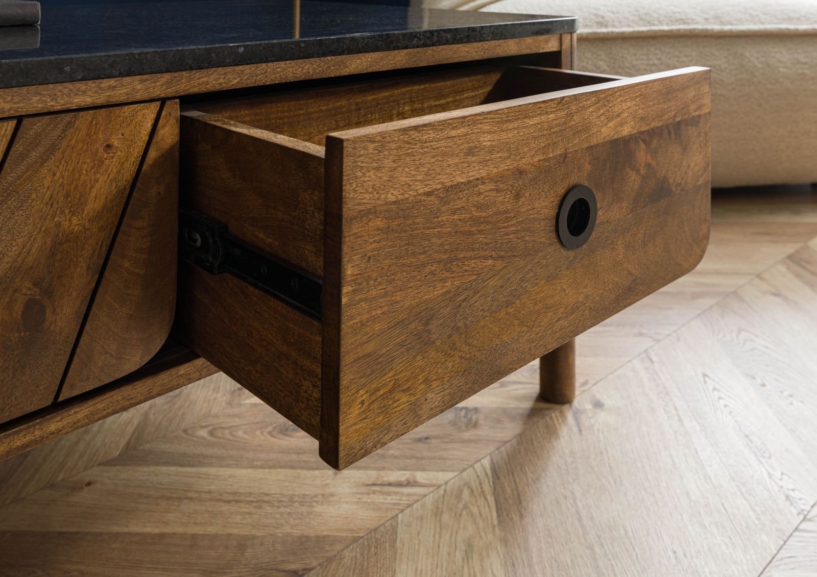 Darien Mango Wood Coffee Table - Image 4