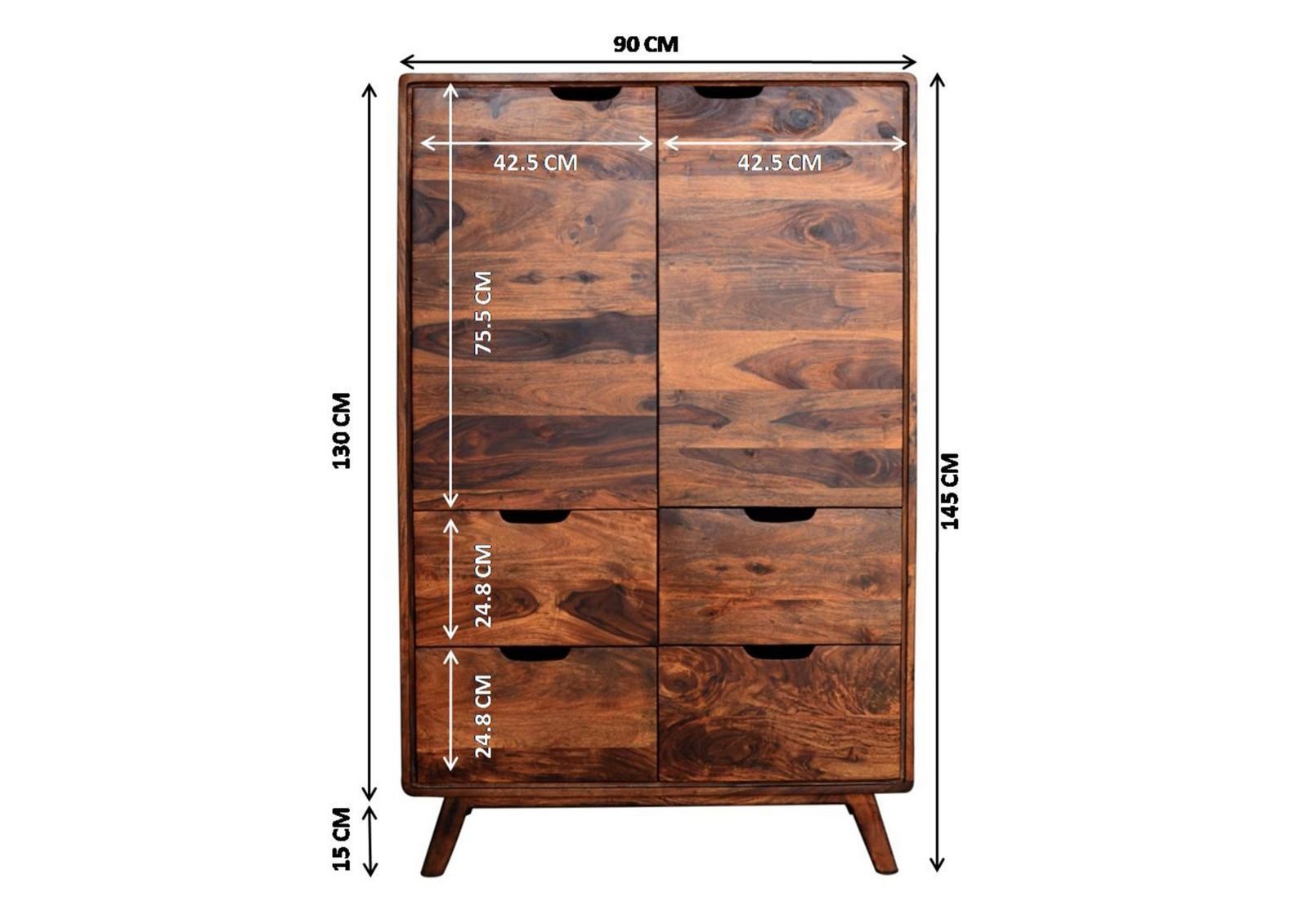 Autumn Sheesham Chest of Drawers - Image 2
