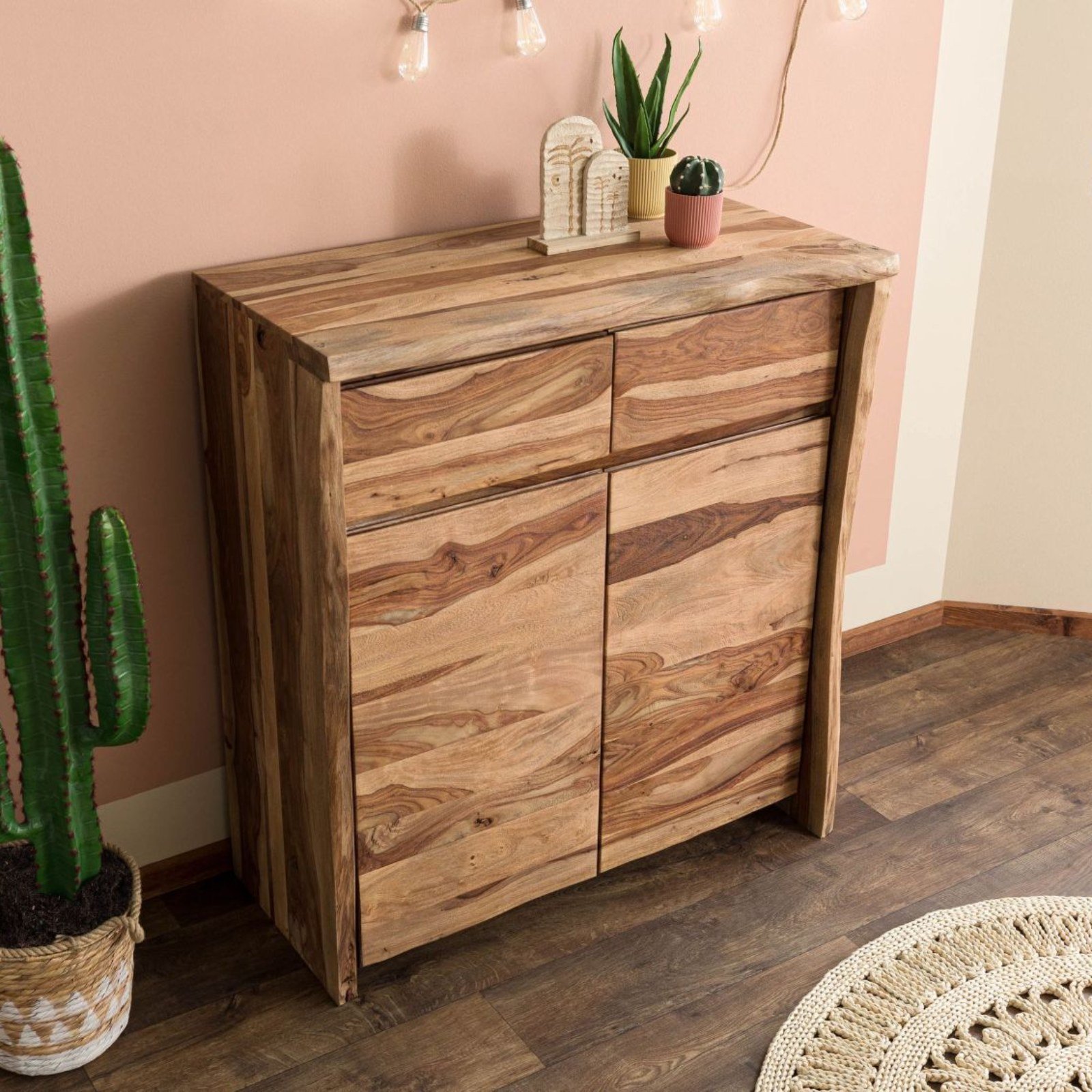 Ranthambhor Sheesham Wood High Cabinet - Image 2