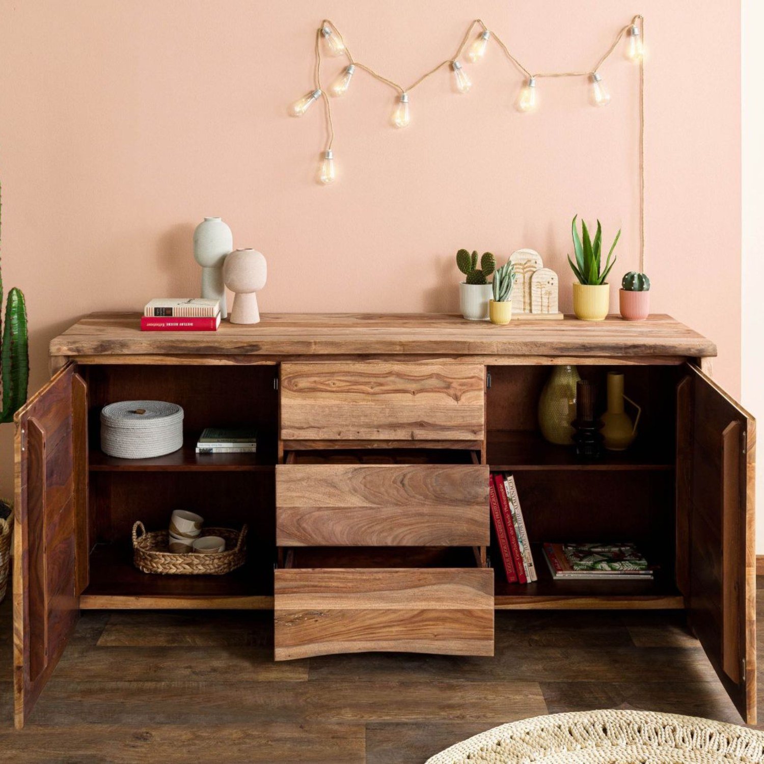 Ranthambhor Sheesham Wood Sideboard - Image 4