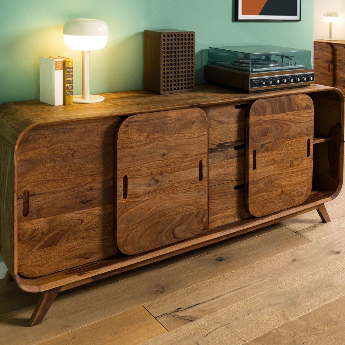 Corbett Sheesham Wood Sideboard - Image 3