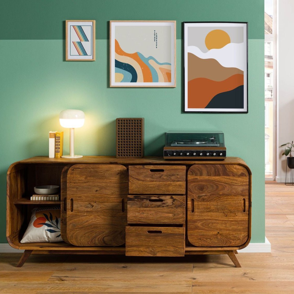 Corbett Sheesham Wood Sideboard - Image 4