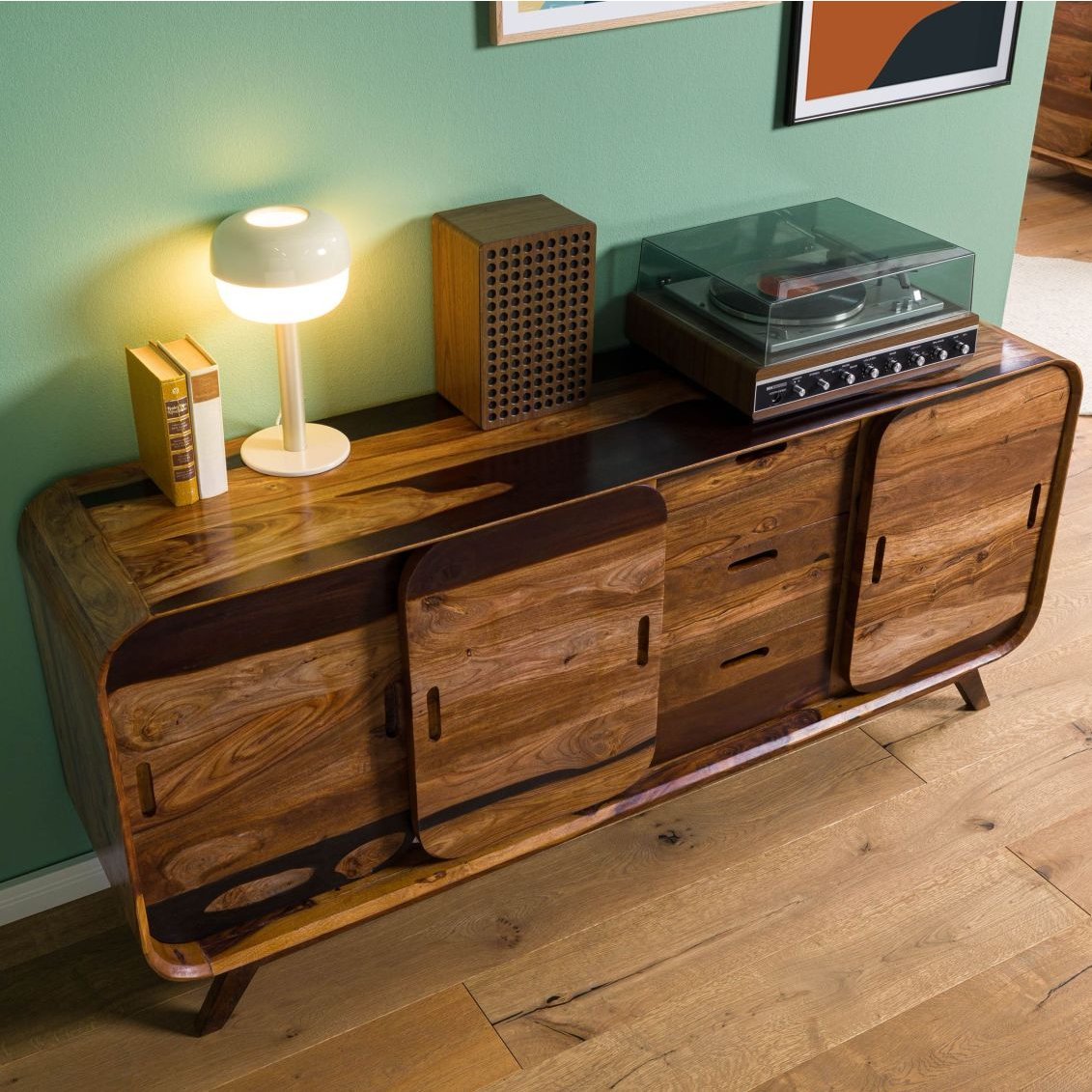 Corbett Sheesham Wood Sideboard - Image 2