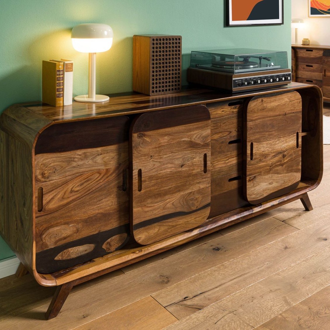 Corbett Sheesham Wood Sideboard - Image 3