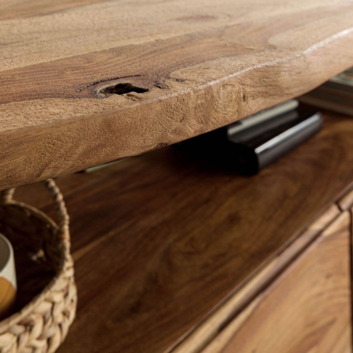 Ranthambhor Sheesham Wood Three Drawers TV Unit - Image 6