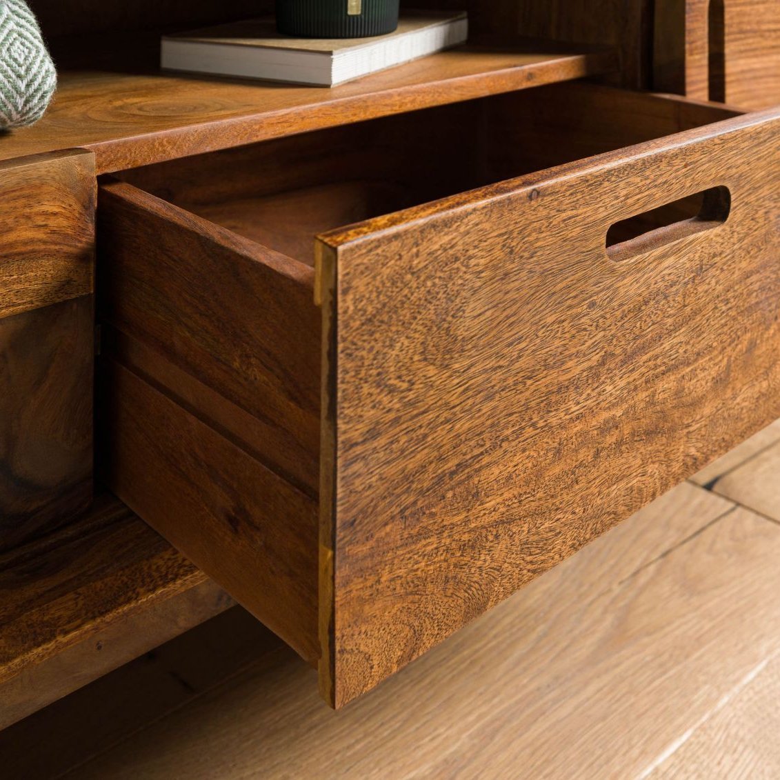 Corbett Sheesham Wood TV Unit - Image 4