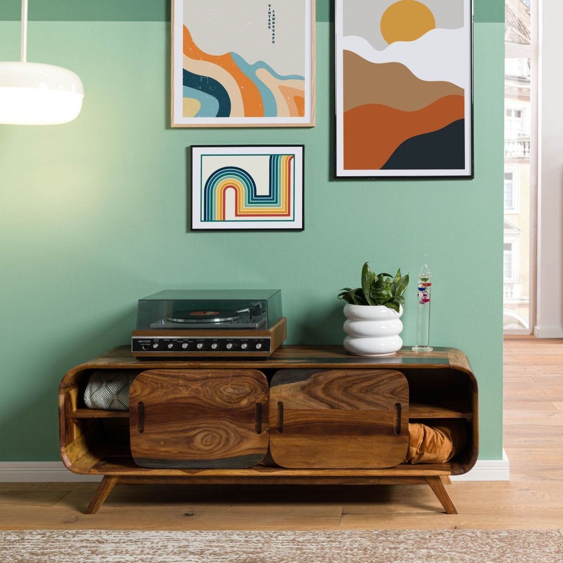 Corbett Sheesham Wood TV Unit #03 - Image 2