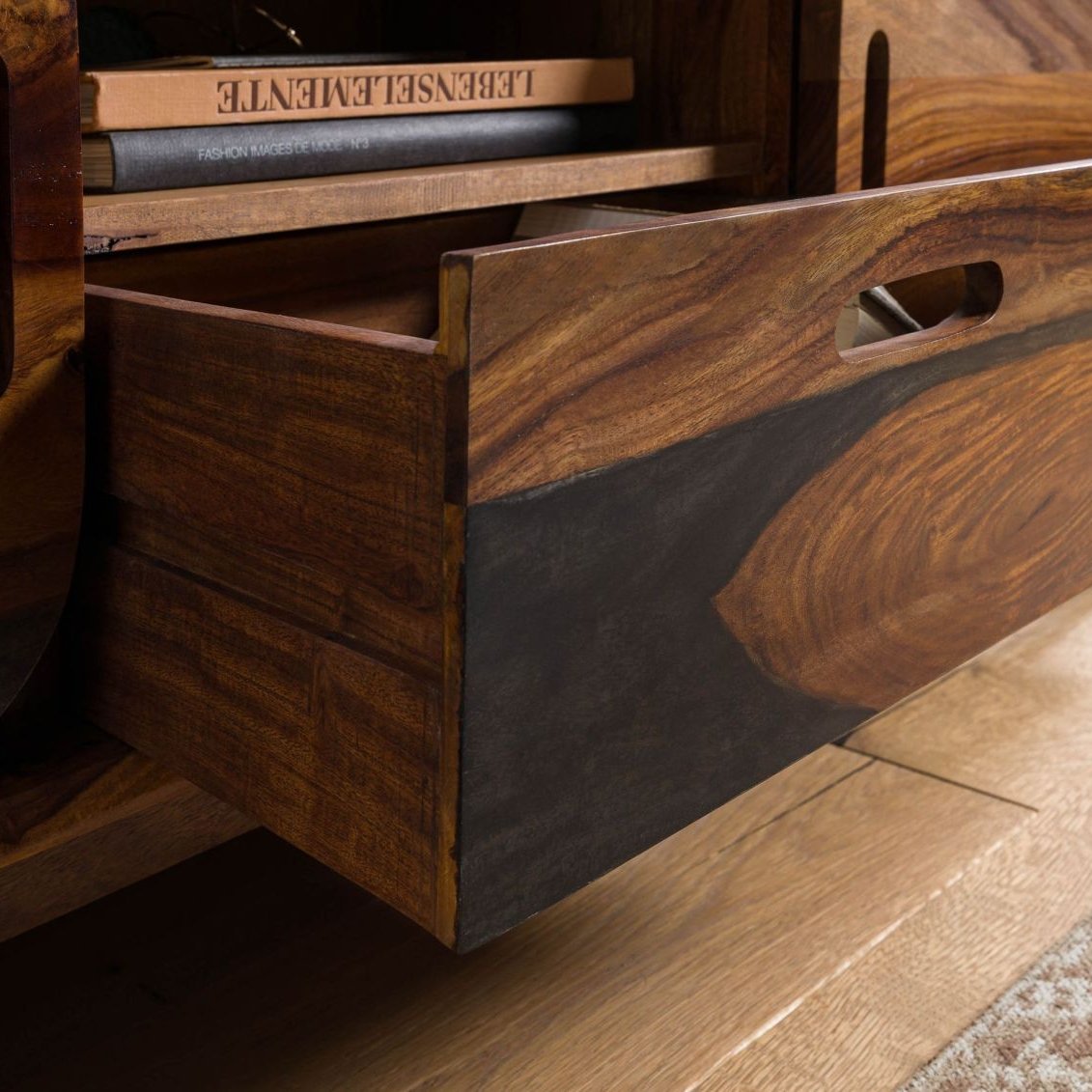 Corbett Sheesham Wood TV Unit #03 - Image 7