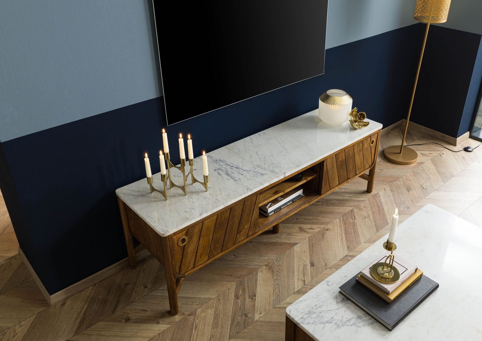 Darien Mango Wood TV Unit - Image 2