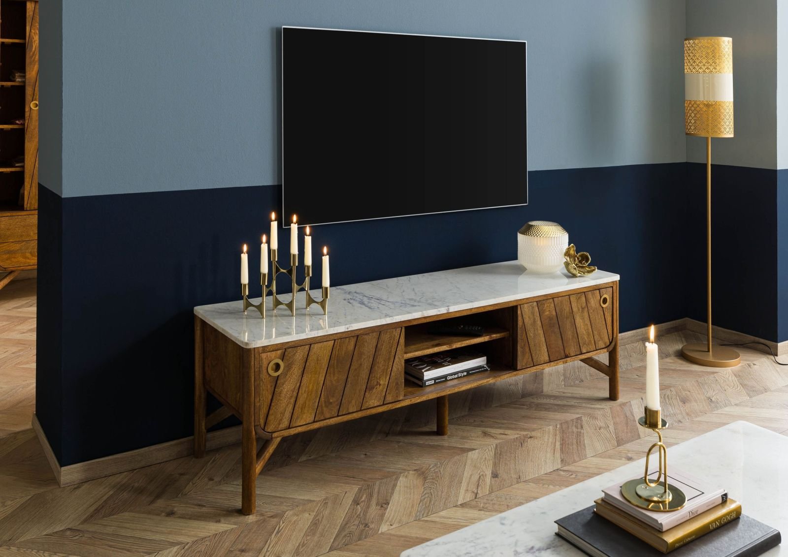 Darien Mango Wood TV Unit - Image 3