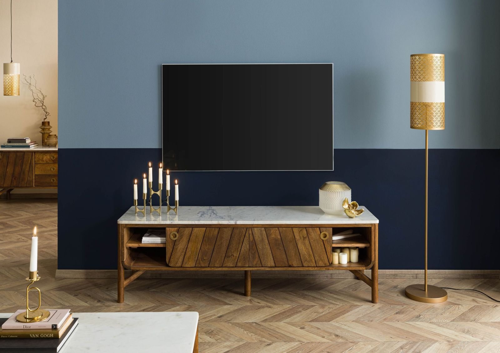 Darien Mango Wood TV Unit