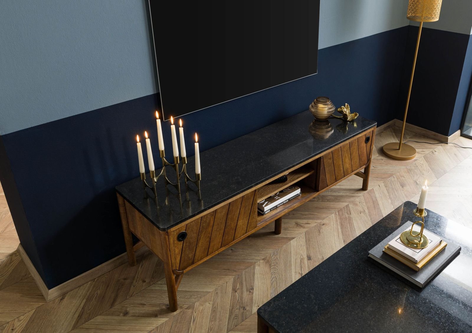 Darien Mango Wood TV Unit #03 - Image 3