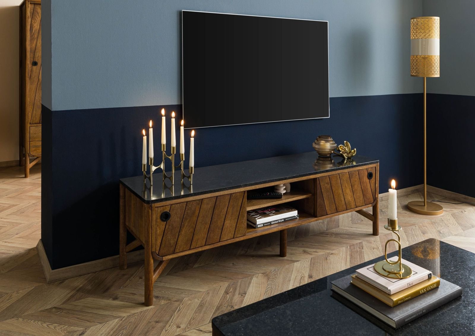 Darien Mango Wood TV Unit #03 - Image 4