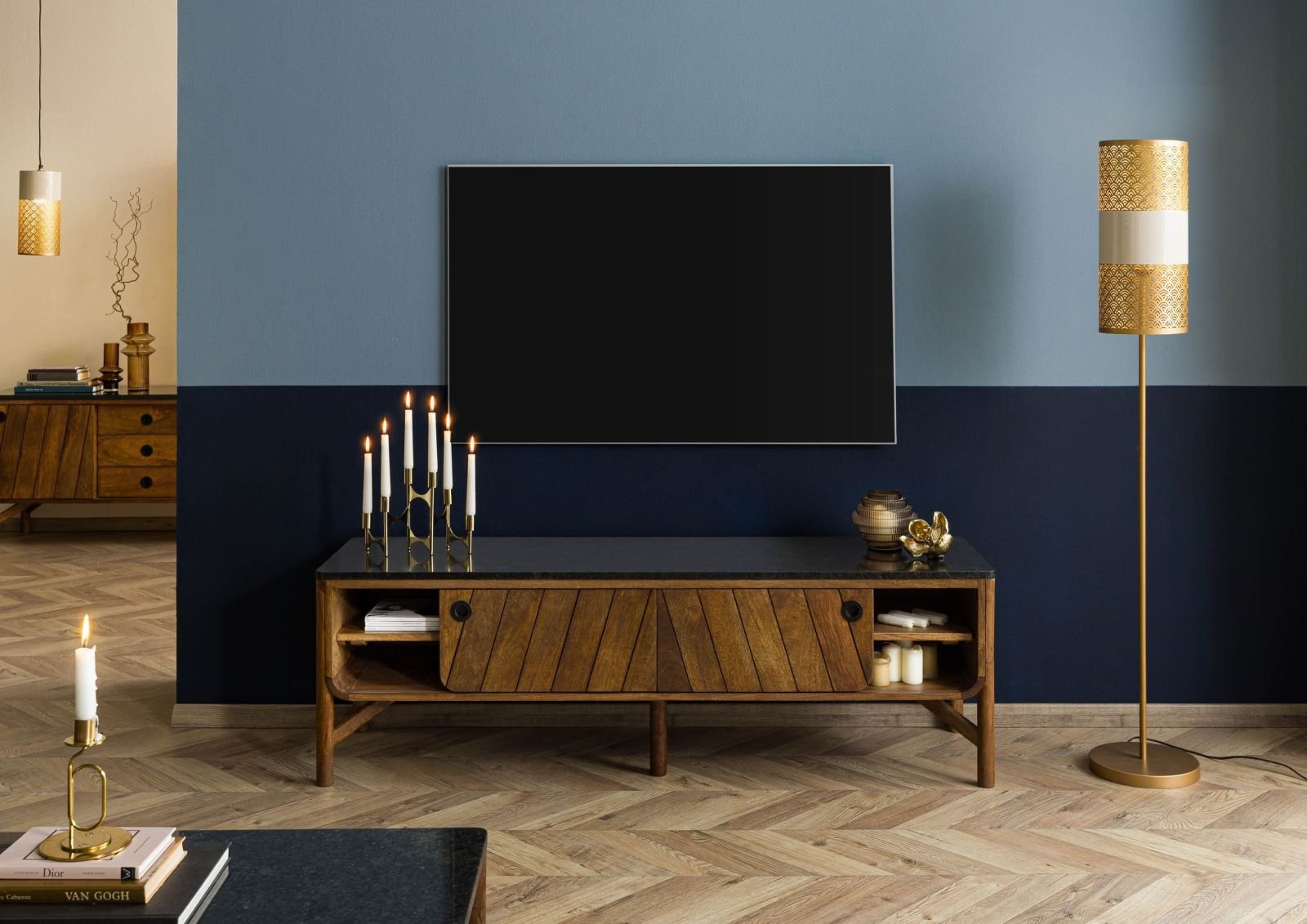 Darien Mango Wood TV Unit #03 - Image 7