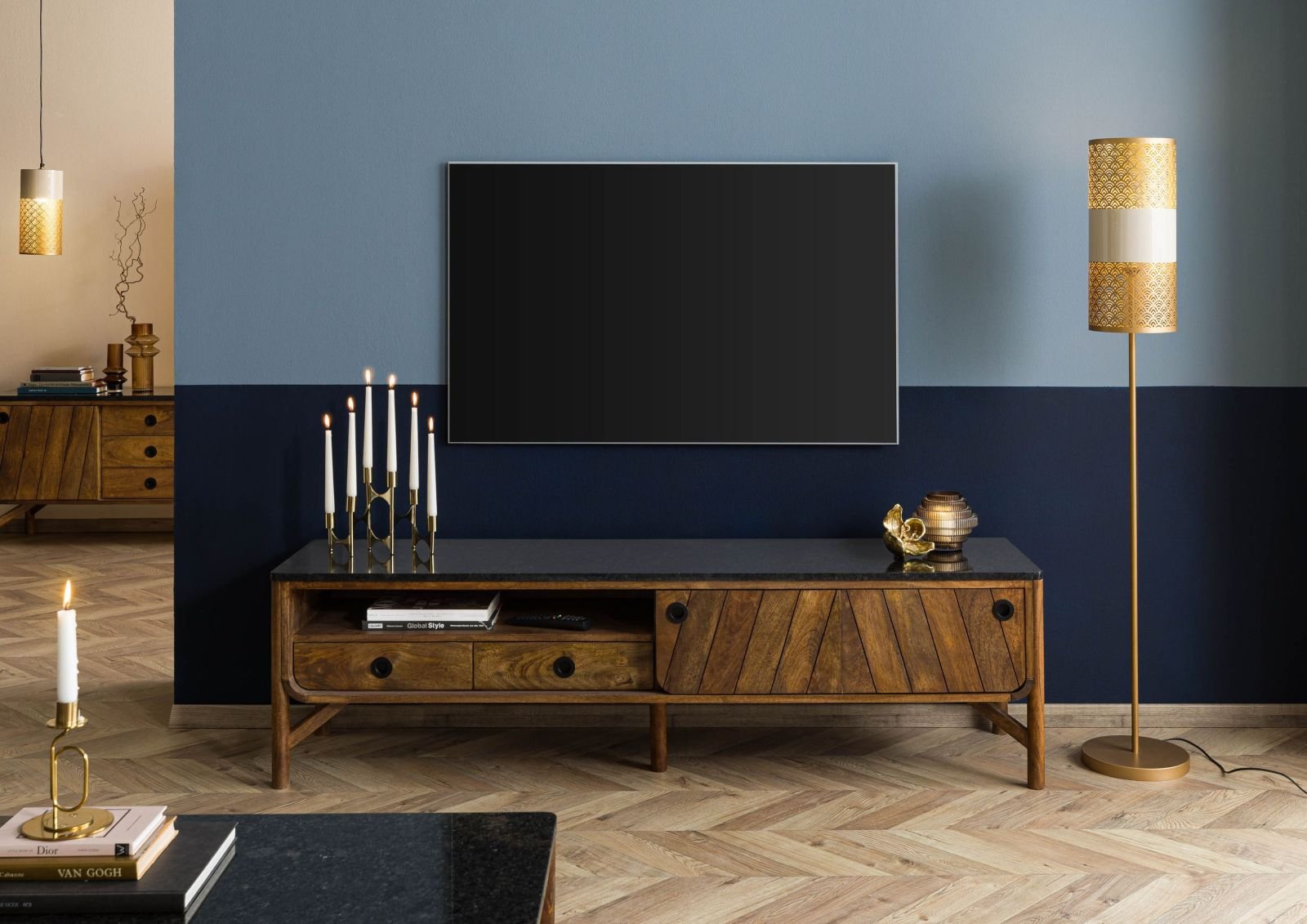 Darien Mango Wood TV Unit #04