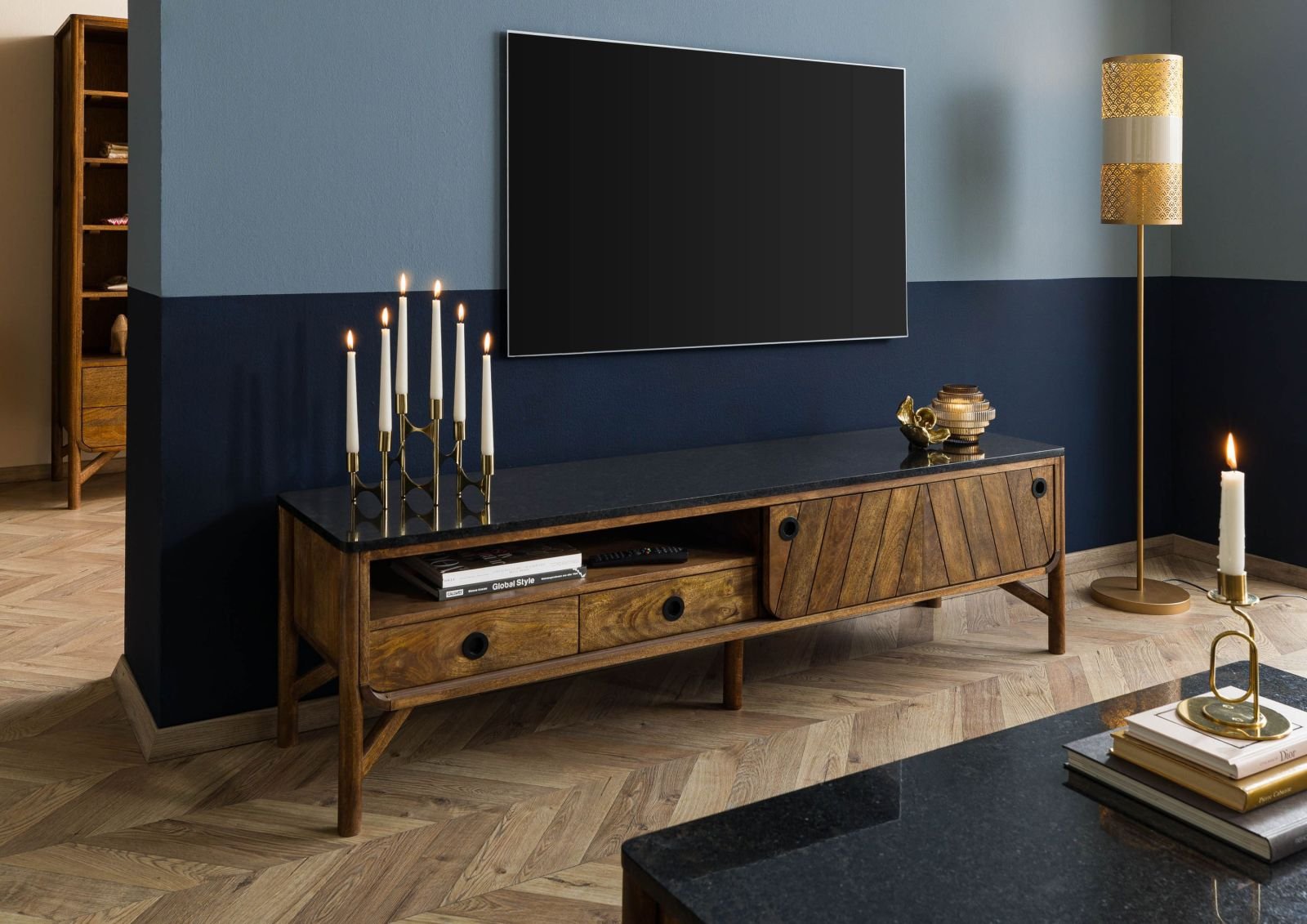 Darien Mango Wood TV Unit #04 - Image 3