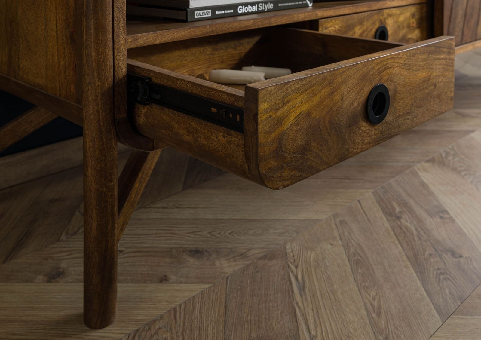 Darien Mango Wood TV Unit #04 - Image 5