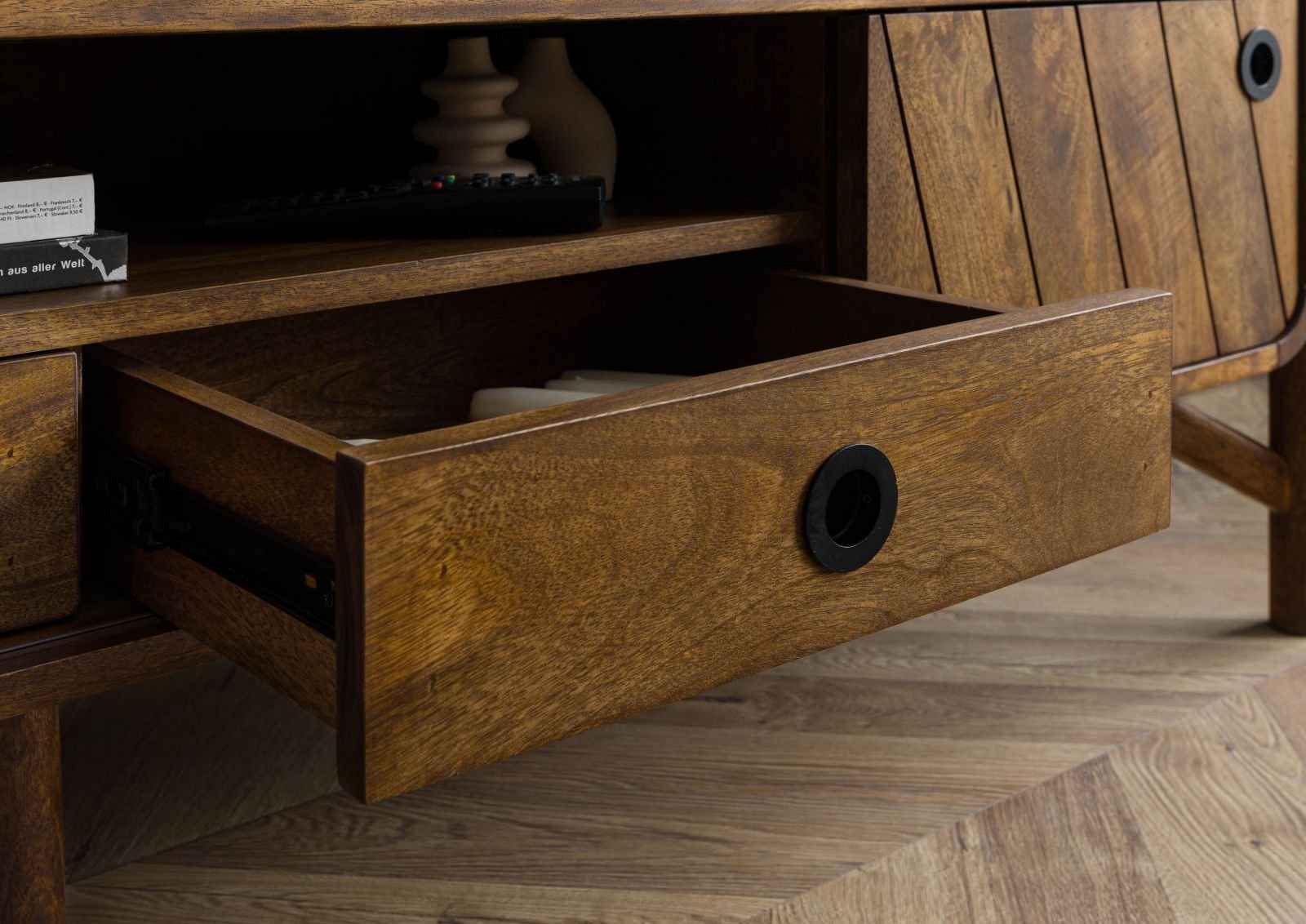 Darien Mango Wood TV Unit #02 - Image 2