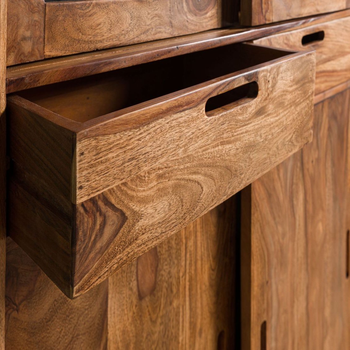 Corbett Sheesham Wood Display Cabinet - Image 4