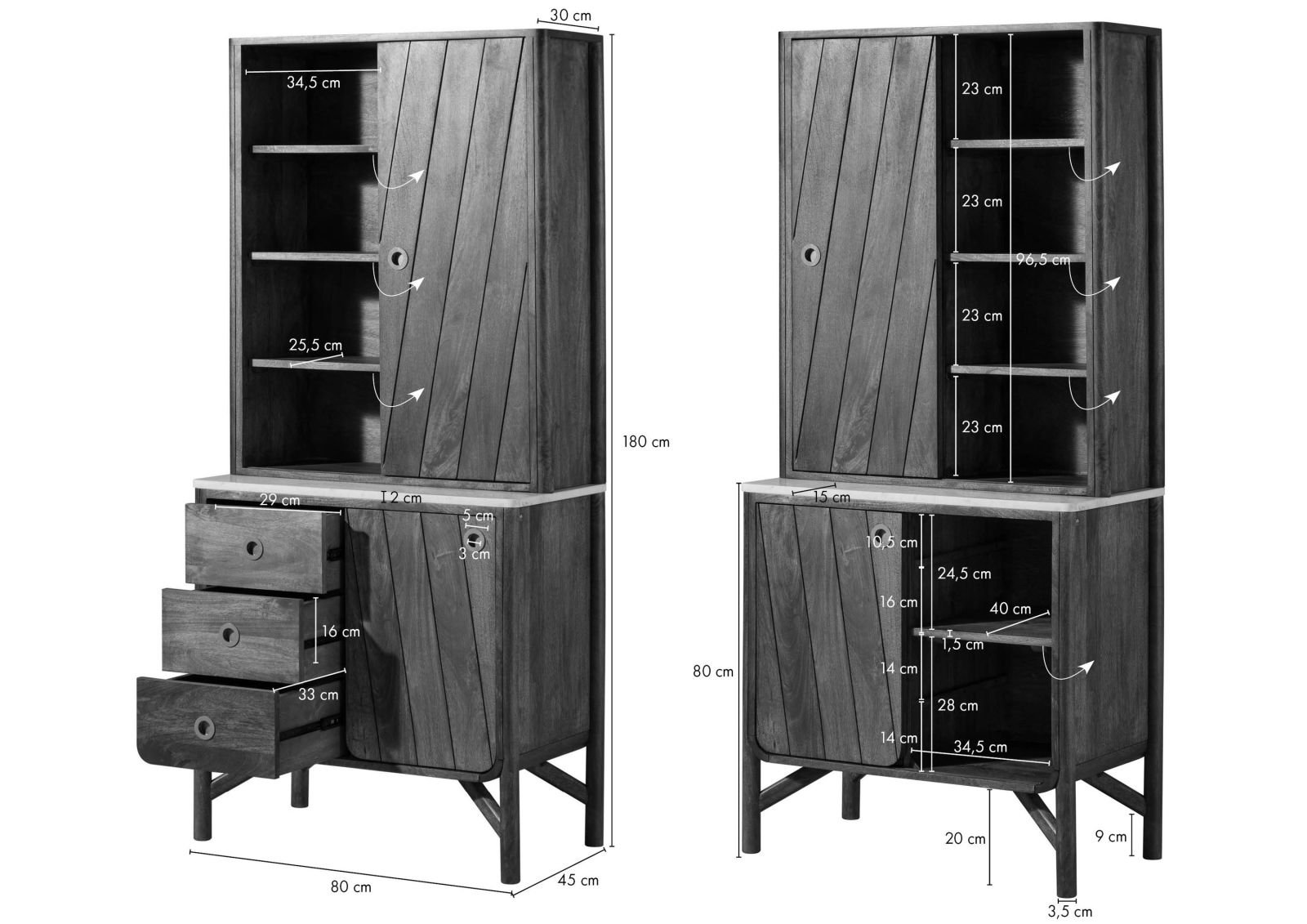 Darien Mango Wood Buffet #24 - Image 6