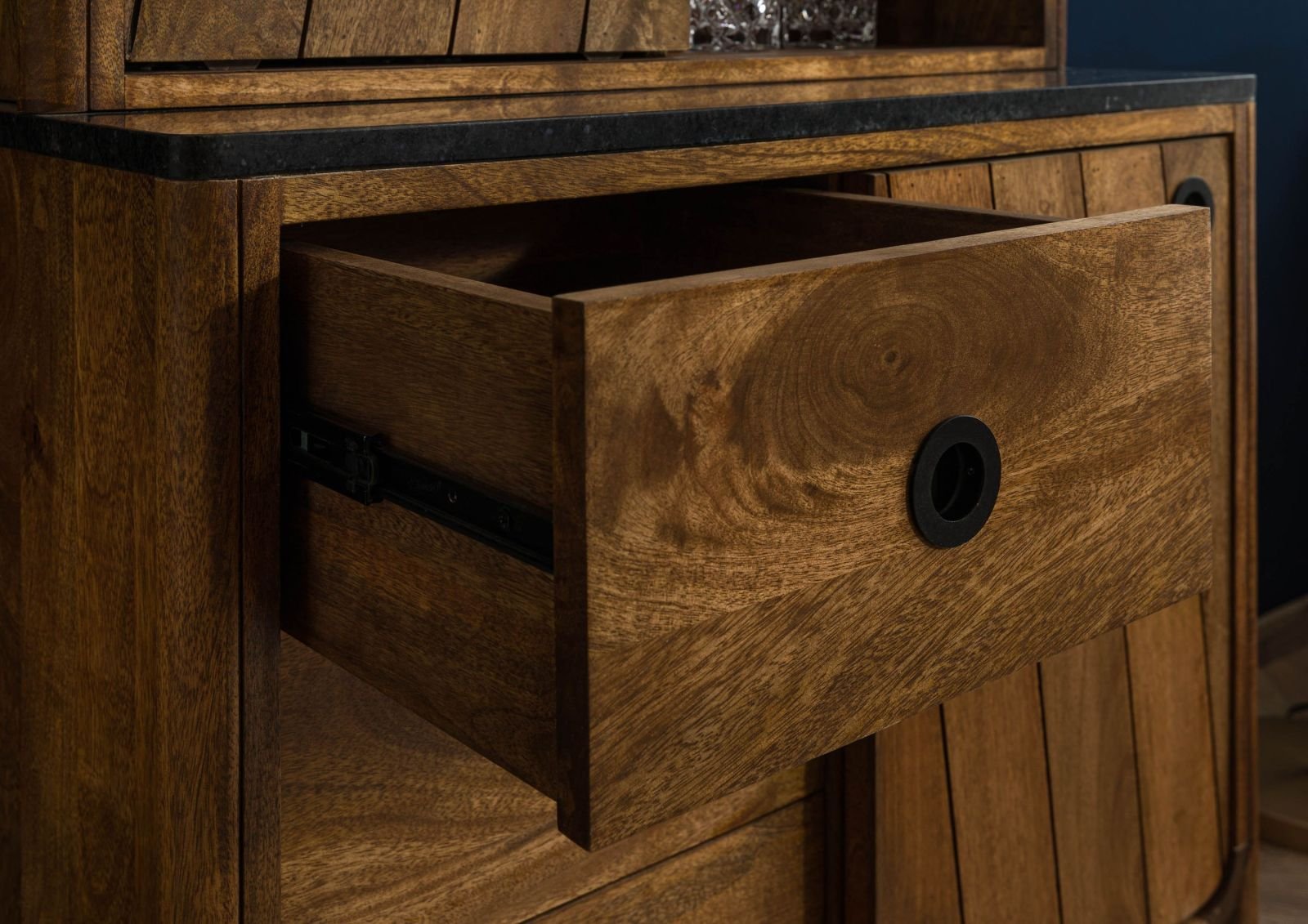 Darien Mango Wood Display Cabinet - Image 6