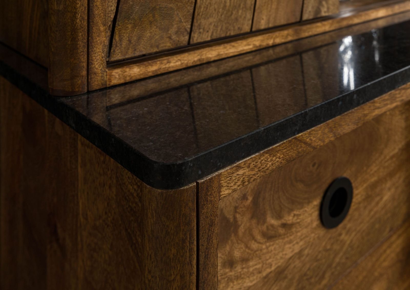 Darien Mango Wood Display Cabinet - Image 2